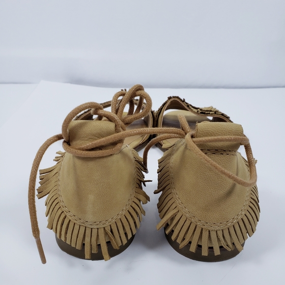 Lucky Brand Gelso Fringe Flat Sandals - Picture 6 of 7